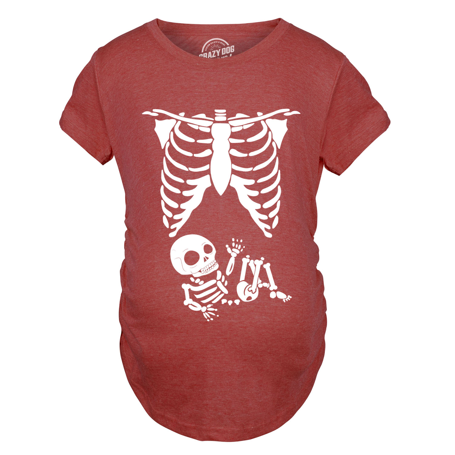 Maternity Skeleton Baby T Shirt Funny Cute Pregnancy Halloween Tee